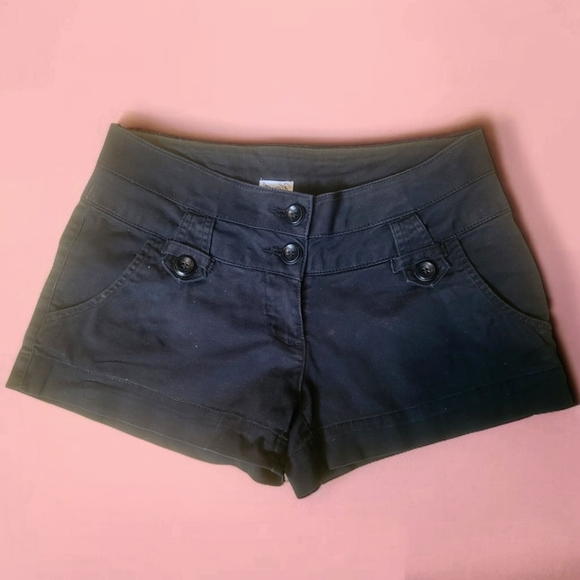 KISMET - Cute Black Summer Shorts w/ Front & Back Pockets Size 2 - Picture 1 of 4